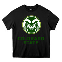 Black colorado state rams Heavy Core Tee - linhVisuals