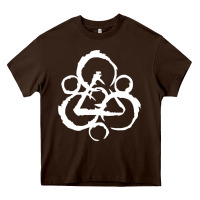Chocolate Brown coheed and cambria Heavy Core Tee - linhVisuals