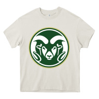 Cream colorado state rams Heavy Core Tee - linhVisuals