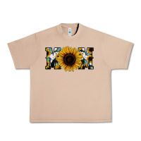 Burro Sunflower Cowhide Mom Urban Heavy Tee - Jasminsmagicworld