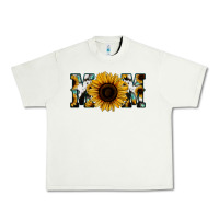 Pistachio Sunflower Cowhide Mom Urban Heavy Tee - Jasminsmagicworld