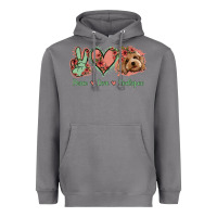 Storm Peace Love Cockapoo Heavyweight Hoodie - Jasminsmagicworld