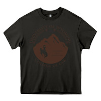 Asphalt university of wyoming cowboys Heavy Core Tee - linhVisuals