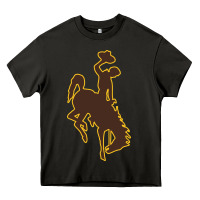 Asphalt university of wyoming cowboys Heavy Core Tee - linhVisuals