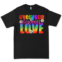 Black Everyone Deserves Love Pride Lgbtq Premium Tee - BundleAndBundleShop