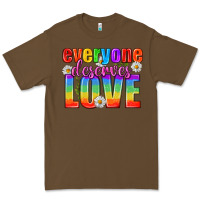 Cacao Everyone Deserves Love Pride Lgbtq Premium Tee - BundleAndBundleShop