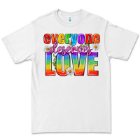 White Everyone Deserves Love Pride Lgbtq Premium Tee - BundleAndBundleShop