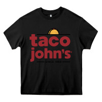 Black taco john's Heavy Core Tee - linhVisuals
