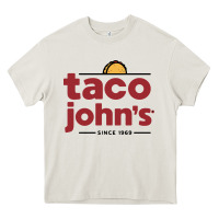 Cream taco john's Heavy Core Tee - linhVisuals