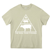 Mossy the real food pyramid carnivore Heavy Core Tee - linhVisuals