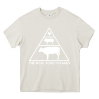 Cream the real food pyramid carnivore Heavy Core Tee - linhVisuals