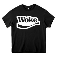 Black Woke Heavy Core Tee - linhVisuals