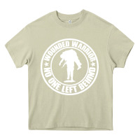 Mossy Wounded Warrior No One Left Behind War Veteran Heavy Core Tee - linhVisuals
