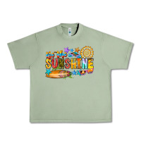 Oil Green be the sunshine Urban Heavy Tee - CowhideDigitalArt