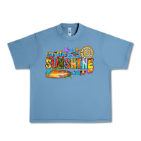 Pebble Blue be the sunshine Urban Heavy Tee - CowhideDigitalArt