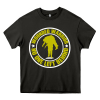 Asphalt Wounded Warrior No One Left Behind War Veteran Heavy Core Tee - linhVisuals