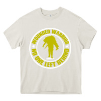 Cream Wounded Warrior No One Left Behind War Veteran Heavy Core Tee - linhVisuals