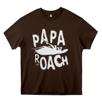Chocolate Brown papa roach Heavy Core Tee - linhVisuals