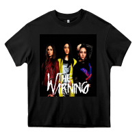 Black The warning Heavy Core Tee - linhVisuals