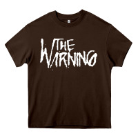 Chocolate Brown The warning Style Heavy Core Tee - linhVisuals