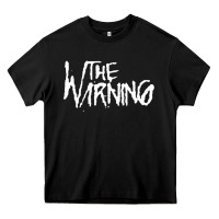 Black The warning Style Heavy Core Tee - linhVisuals