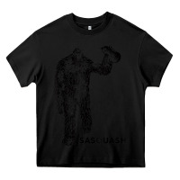 Black cool unique sasquash sasquatch and squash bigfoot t shirt Heavy Core Tee - linhVisuals