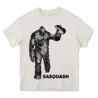 Cream cool unique sasquash sasquatch and squash bigfoot t shirt Heavy Core Tee - linhVisuals