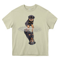 Mossy rottweiler reflection t shirt funny father's day dog gifts Heavy Core Tee - linhVisuals
