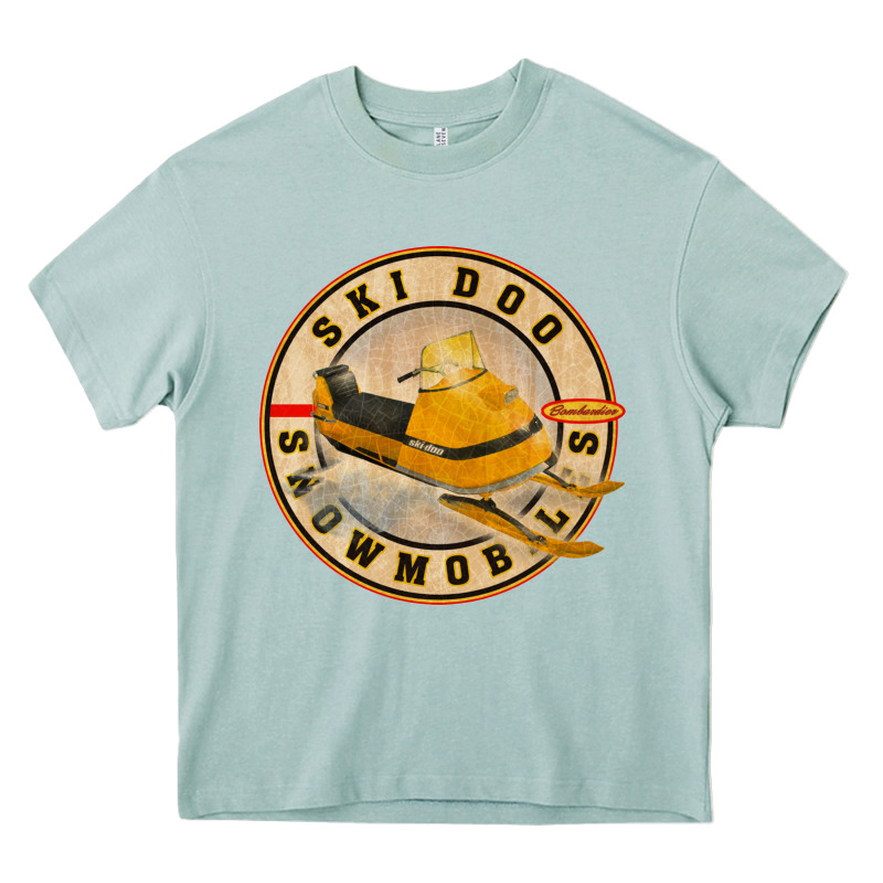 Ski Doo Vintage Snowmobiles Heavy Core Tee by linhVisuals | Teevron