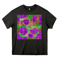 Asphalt Mardi Gras leopard Seamless Pattern Heavy Core Tee - FaDigitalArtStudio