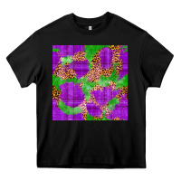 Black Mardi Gras leopard Seamless Pattern Heavy Core Tee - FaDigitalArtStudio