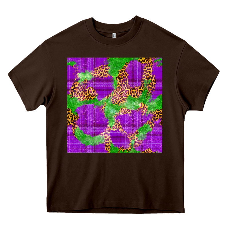 Mardi Gras Leopard Seamless Pattern Heavy Core Tee by FaDigitalArtStudio | Teevron