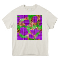 Cream Mardi Gras leopard Seamless Pattern Heavy Core Tee - FaDigitalArtStudio