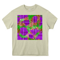 Mossy Mardi Gras leopard Seamless Pattern Heavy Core Tee - FaDigitalArtStudio