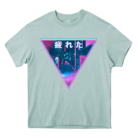 Arona tired japanese otaku   abandoned city street art t shirt Heavy Core Tee - linhVisuals