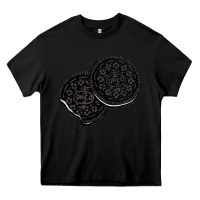 Black oreo lover  cookies Heavy Core Tee - linhVisuals