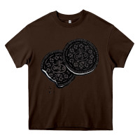 Chocolate Brown oreo lover  cookies Heavy Core Tee - linhVisuals