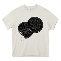 Cream oreo lover  cookies Heavy Core Tee - linhVisuals