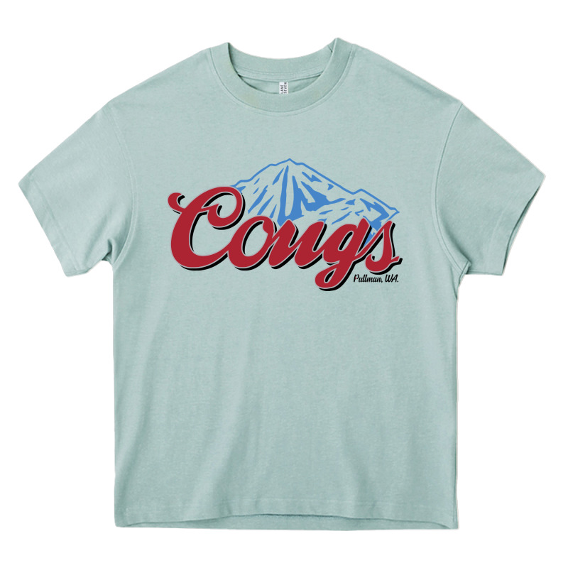 Wsu Cougs Light Blue Heavy Core Tee by linhVisuals | Teevron