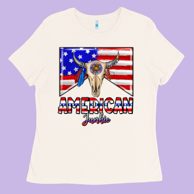 American Junkie Ladies Tee Designed By Cowhidedigitalart