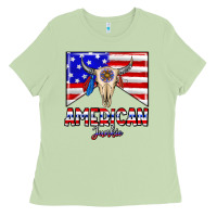 Matcha American junkie Ladies Tee - CowhideDigitalArt