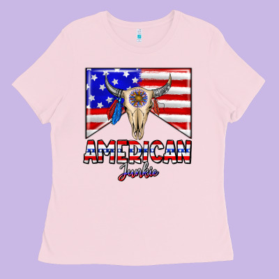 American Junkie Ladies Tee Designed By Cowhidedigitalart