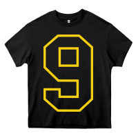 Black number #9 sports jersey uniform Heavy Core Tee - linhVisuals