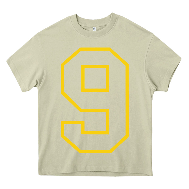 Number #9 Sports Jersey Uniform Heavy Core Tee by linhVisuals | Teevron
