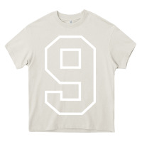 Cream number #9 sports jersey uniform Heavy Core Tee - linhVisuals