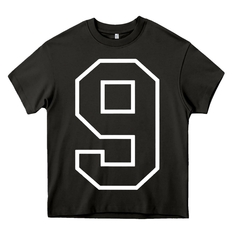 Number #9 Sports Jersey Uniform Heavy Core Tee by linhVisuals | Teevron