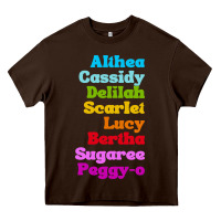 Chocolate Brown althea cassidy name woman mans Heavy Core Tee - linhVisuals
