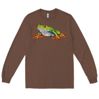 Chestnut red eyed tree frog Long Sleeve Tee - LillyAllenDesigns