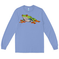 Colony Blue red eyed tree frog Long Sleeve Tee - LillyAllenDesigns