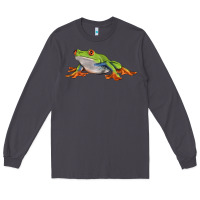 Smoke red eyed tree frog Long Sleeve Tee - LillyAllenDesigns